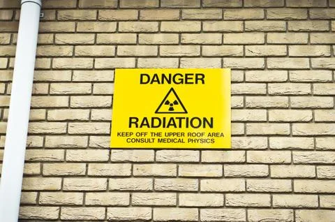 Radiation warning Stock Photos