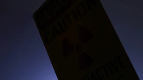 Radiation Warning Sign Stock Footage 2457178