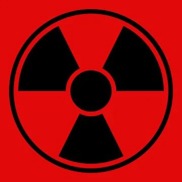 Radiation Warning Sign Stock Illustration