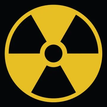Radiation Warning Symbol 2 Stock-Illustration