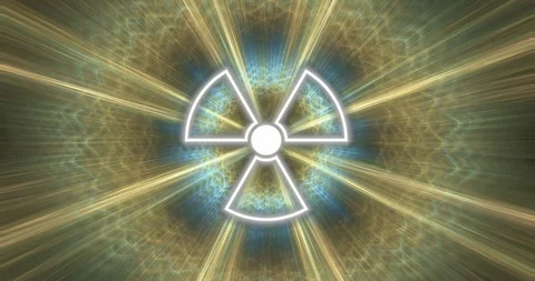 Radiation warning symbol Stock Footage 125101948