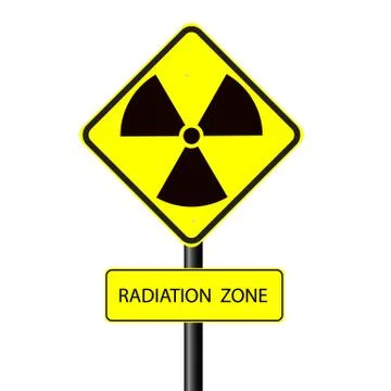 Radiation warning symbol Illustrazione stock