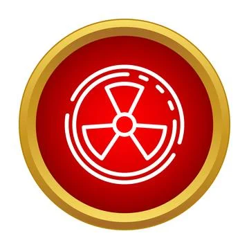 Radiation warning symbol indicating nuclear danger and hazard Stock Illustration