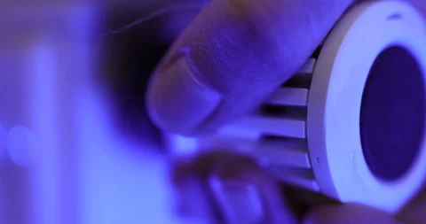 Radiator adjustment, close-up, 4K slomo Stock Footage 256026690