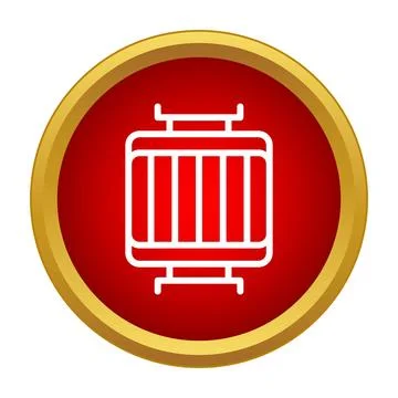 Radiator car engine cooling system vector icon Stock Illustration