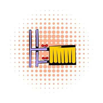 Radiator comics icon Stock Illustration