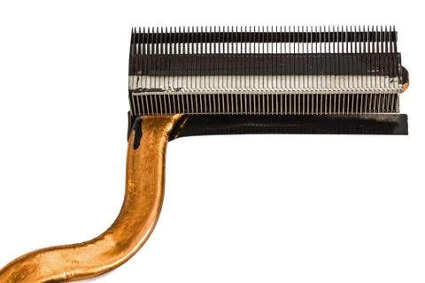 Radiator for cooling of computer processor, isolated on white background 写真素材