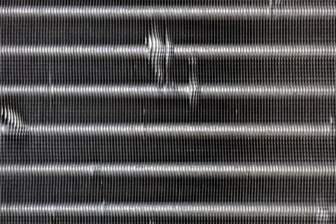 Radiator cooling, passive cooling of electrical components, close-up Stock Photos