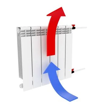 Radiator. Directional arrows Convention Stock Illustration