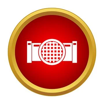 Radiator grille system icon displaying automotive cooling Ilustración de archivo