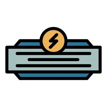 Radiator heat control icon vector flat 스톡 일러스트