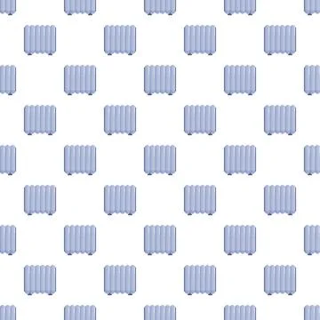 Radiator heating elements pattern on white background Illustrazione stock
