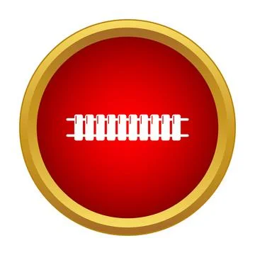 Radiator heating system icon in simple style Stock Illustration