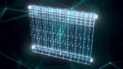 Radiator hologram Close up Video stock 154844205