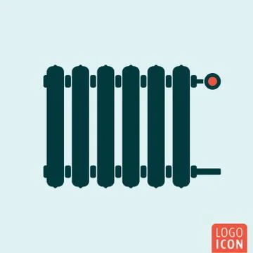 Radiator icon isolated Stock Illustration