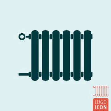 Radiator icon isolated Stock Illustration