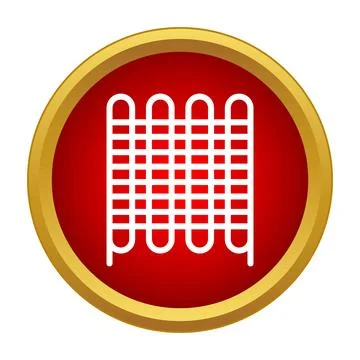Radiator icon symbolizing home heating, energy, and comfort Stock Illustration