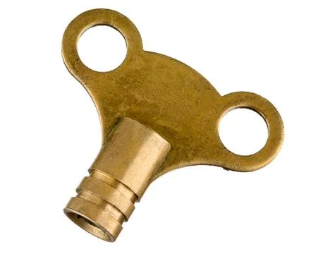 Radiator key on white background Stock Photos