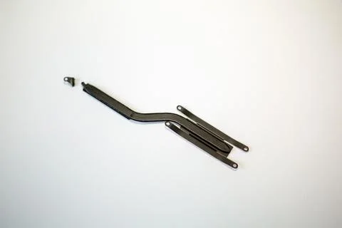 The radiator of the laptop processor is broken 库存照片