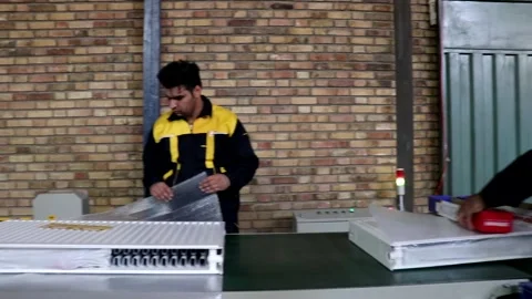 Radiator packaging (4 Shots) Stock Footage 147367464