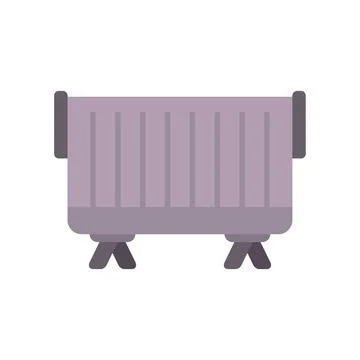 Radiator providing warmth during winter season Stock Illustration