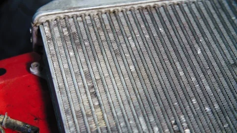 Radiator. Radiator In The Car Stock Footage 120141957