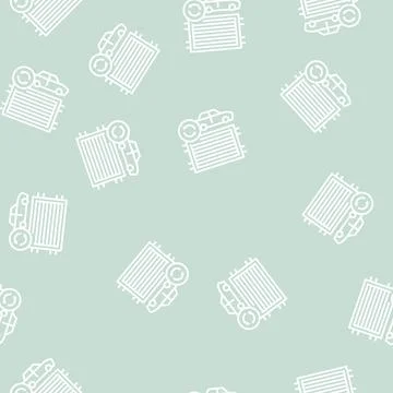 Radiator replacement color icon vector isolated illustration Stock Illustration