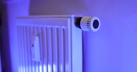 Radiator in the room, 4K slomo Stock Footage 256028764
