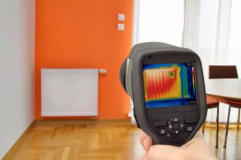 Radiator Thermal Image Stock Photos