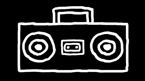 Radio Animation. Stock Footage 116111181