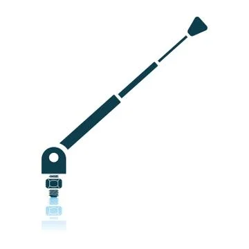 Radio Antenna Component Icon Stock Illustration