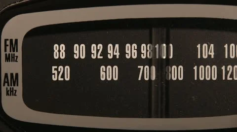 A radio being tuned Video stock 12522122