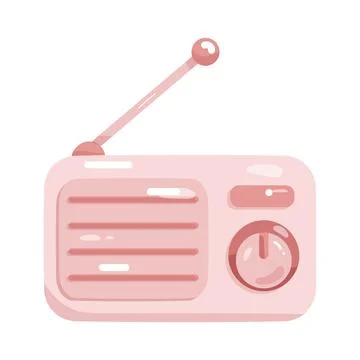 Radio broadcast Stock Illustration