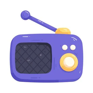 Radio broadcast Stock Illustration
