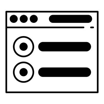 Radio Button Dualtone Icon Stock Illustration