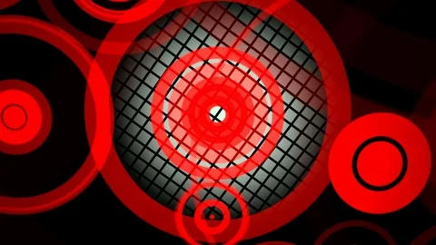 Radio circle space Stock Footage 95212149