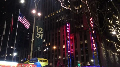 Radio City SLOWMO - New York City Stock Footage