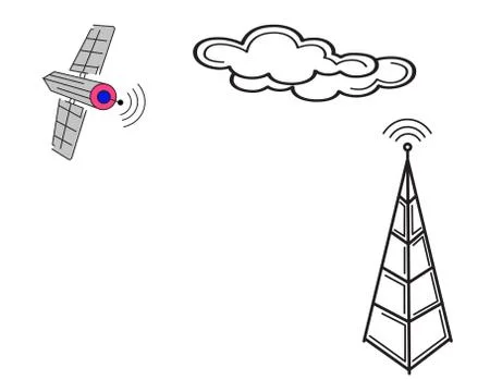 Radio communication Stock Illustration