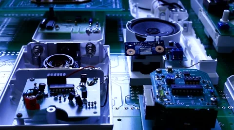 Radio components closeup Stock Footage 49480768