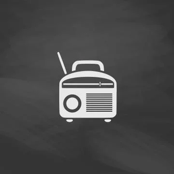 Radio computer symbol Stock Illustration