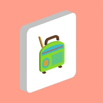 Radio computer symbol Stock Illustration
