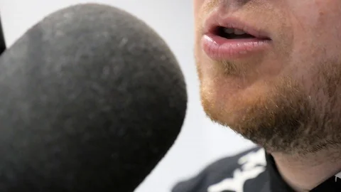 Radio conductor close up Stock Footage 89498494