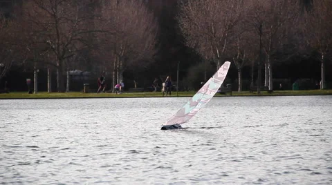 Radio control model sailing boat Stock-Footage 48001741