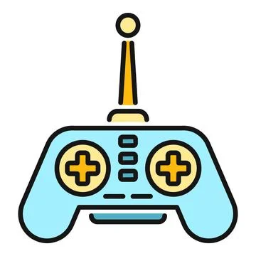Radio control remote gamepad for drone or toy Stock Illustration
