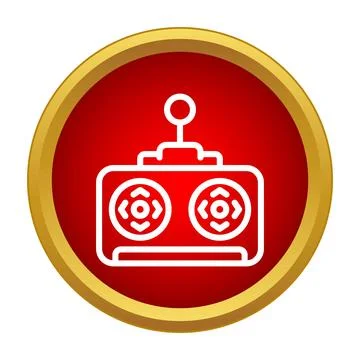 Radio control transmitter icon providing remote technology Stock Illustration