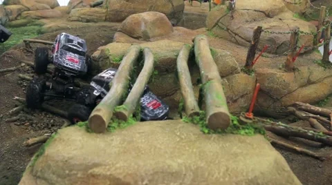 Radio-controlled game and exercise machines Stock Footage 57668036