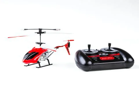 Radio-controlled model of the helicopter Stock Photos
