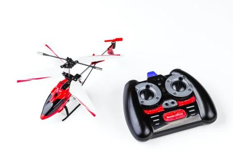 Radio-controlled model of the helicopter Stock Photos