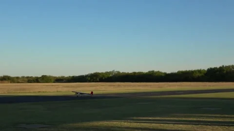 Radio controlled small airplane. Stock Footage 143034775
