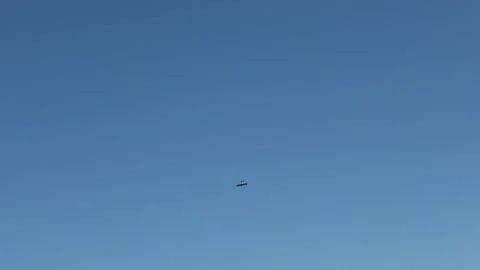 Radio controlled small airplane. Stock Footage 143034790